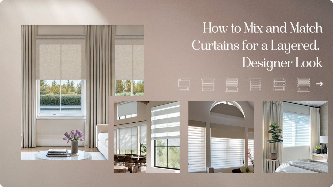 How to Mix and Match Curtains for a Layered, Designer Look