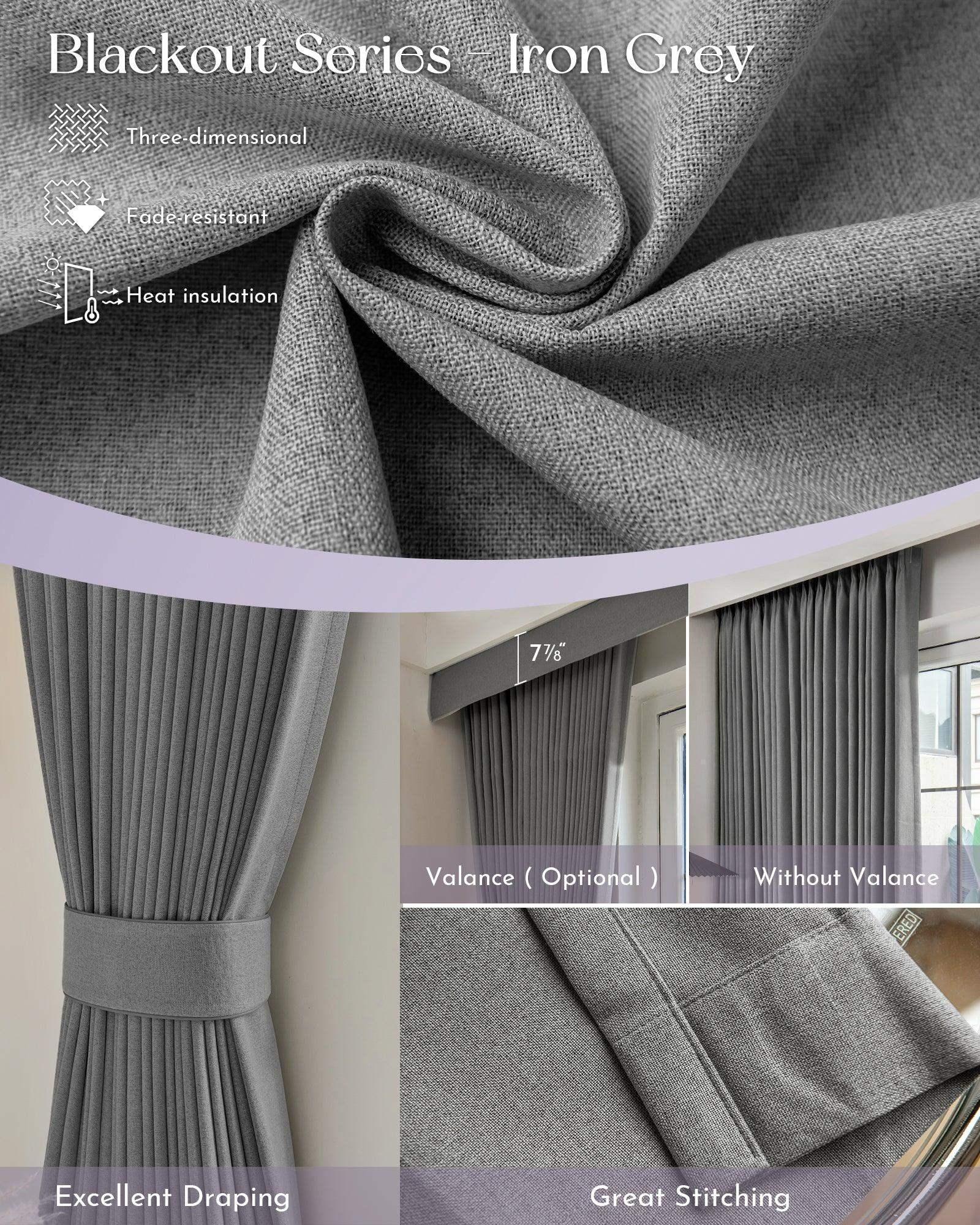 Graywind Hardwired Smart Curtain | Blackout Series | 40"-220"W