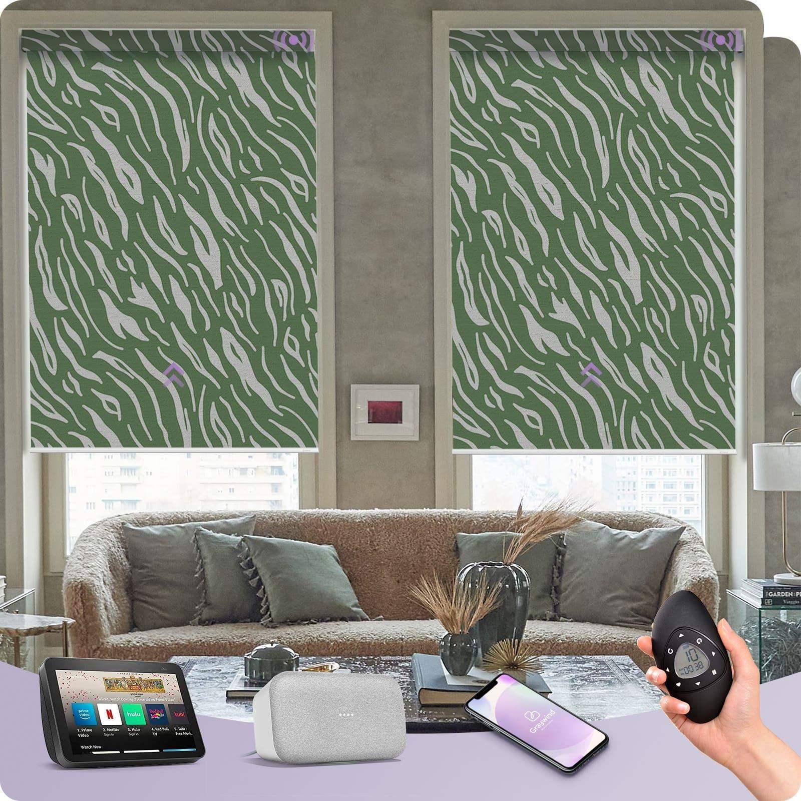 Graywind Motorized Printed Roller Shades | Customizable