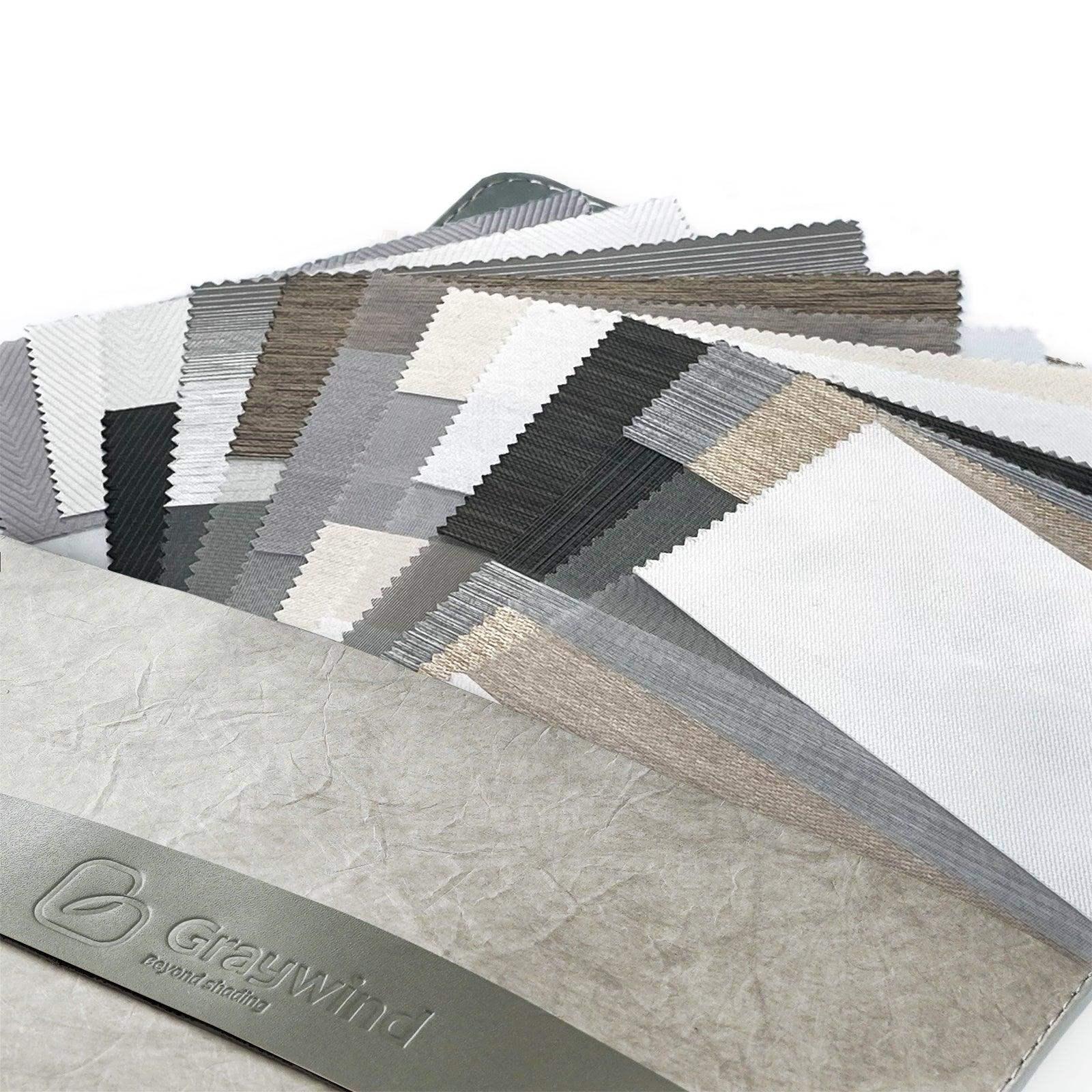 Graywind Horizontal Zebra Blinds Fabric Samples