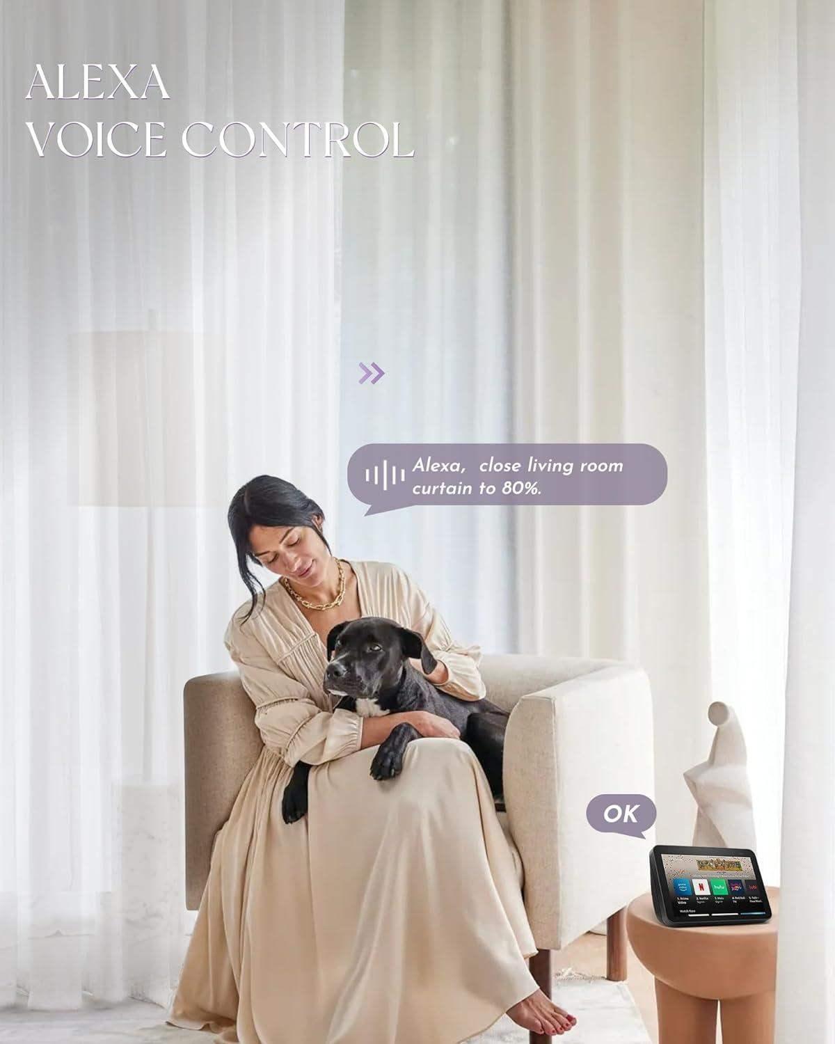 Graywind Motorized Smart Curtain | Sheer Series | 40"-220"W