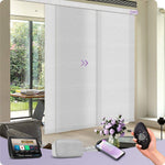 Graywind Motorized Light Filtering Panel Track Blinds | Textured Series | Custom Width to 177"