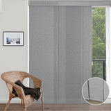 Graywind Manual Panel Track Blinds | Light Filtering Textured Series | Custom to 153" Width