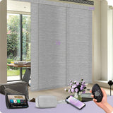 Graywind Motorized Light Filtering Panel Track Blinds | Textured Series | Custom Width to 177"