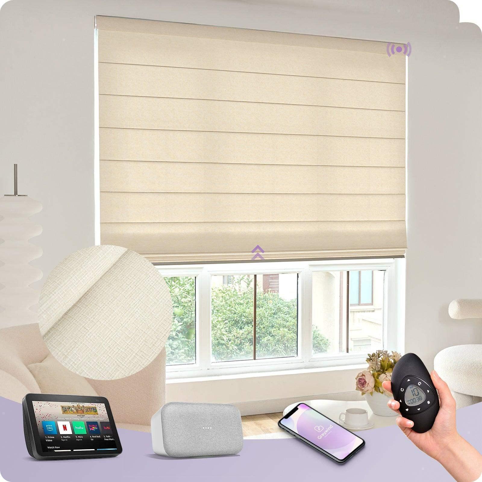 stationary roman shade valance