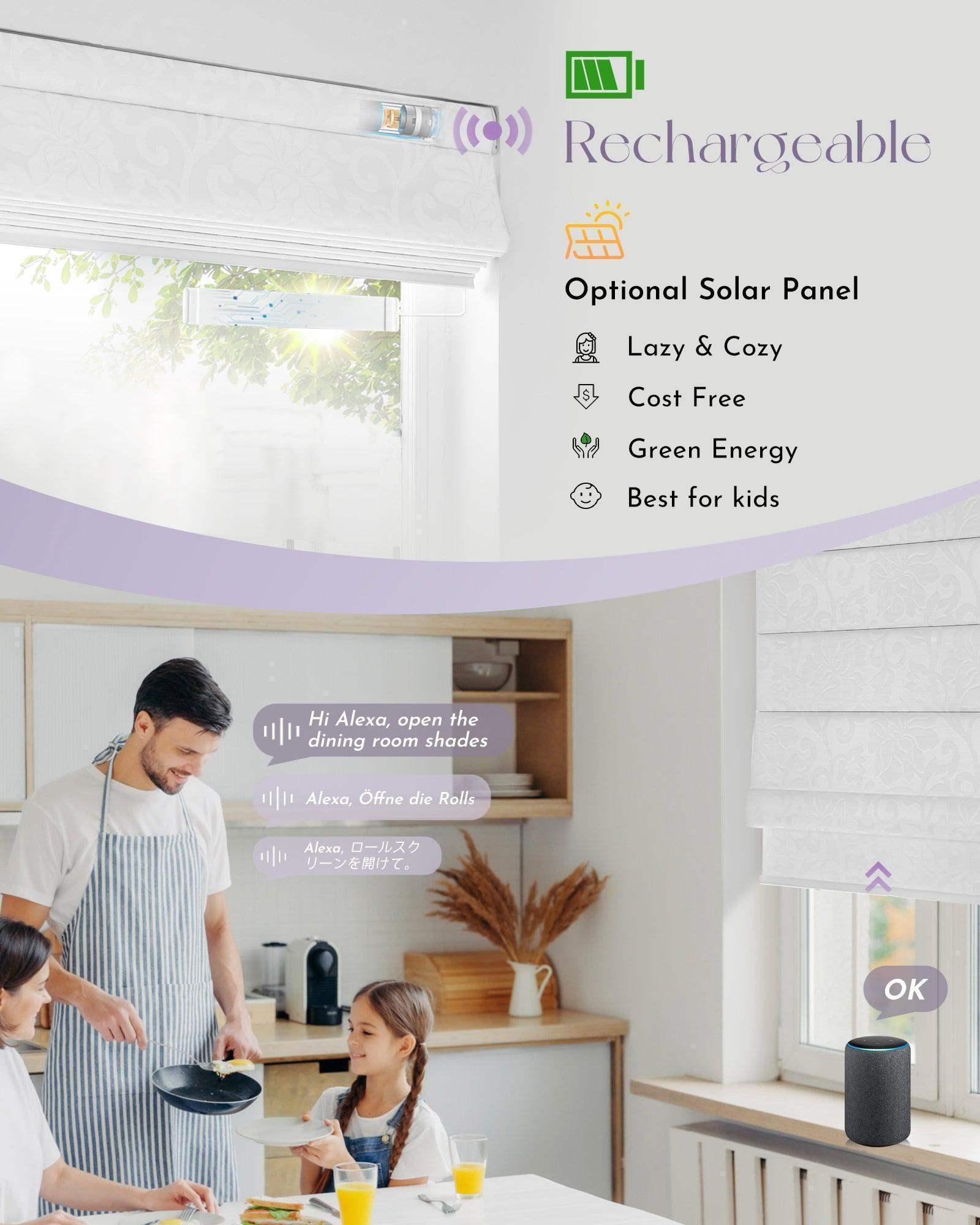 rechargeable roman shades