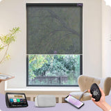 Graywind Motorized Solar Roller Shades | 1%-5% Openness | Customizable