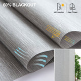 Graywind Manual Panel Track Blinds | Light Filtering Textured Series | Customizable to 153" Width