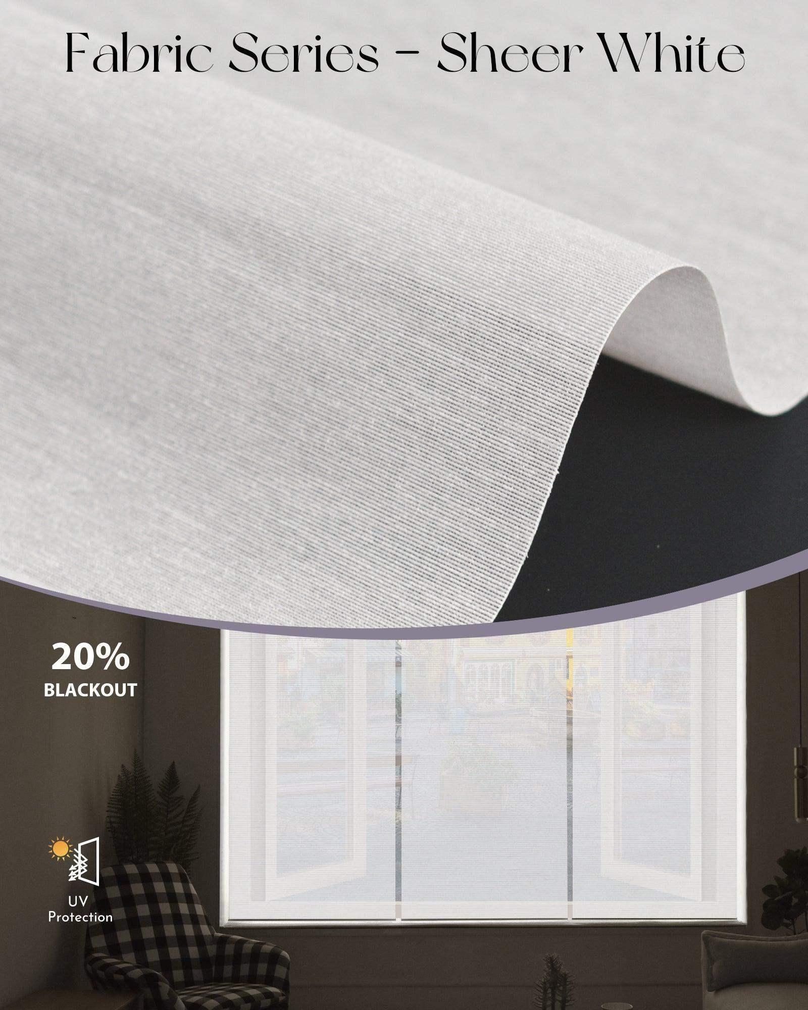 Graywind Motorized Light Filtering Roller Shades | Sheer Series | Customizable