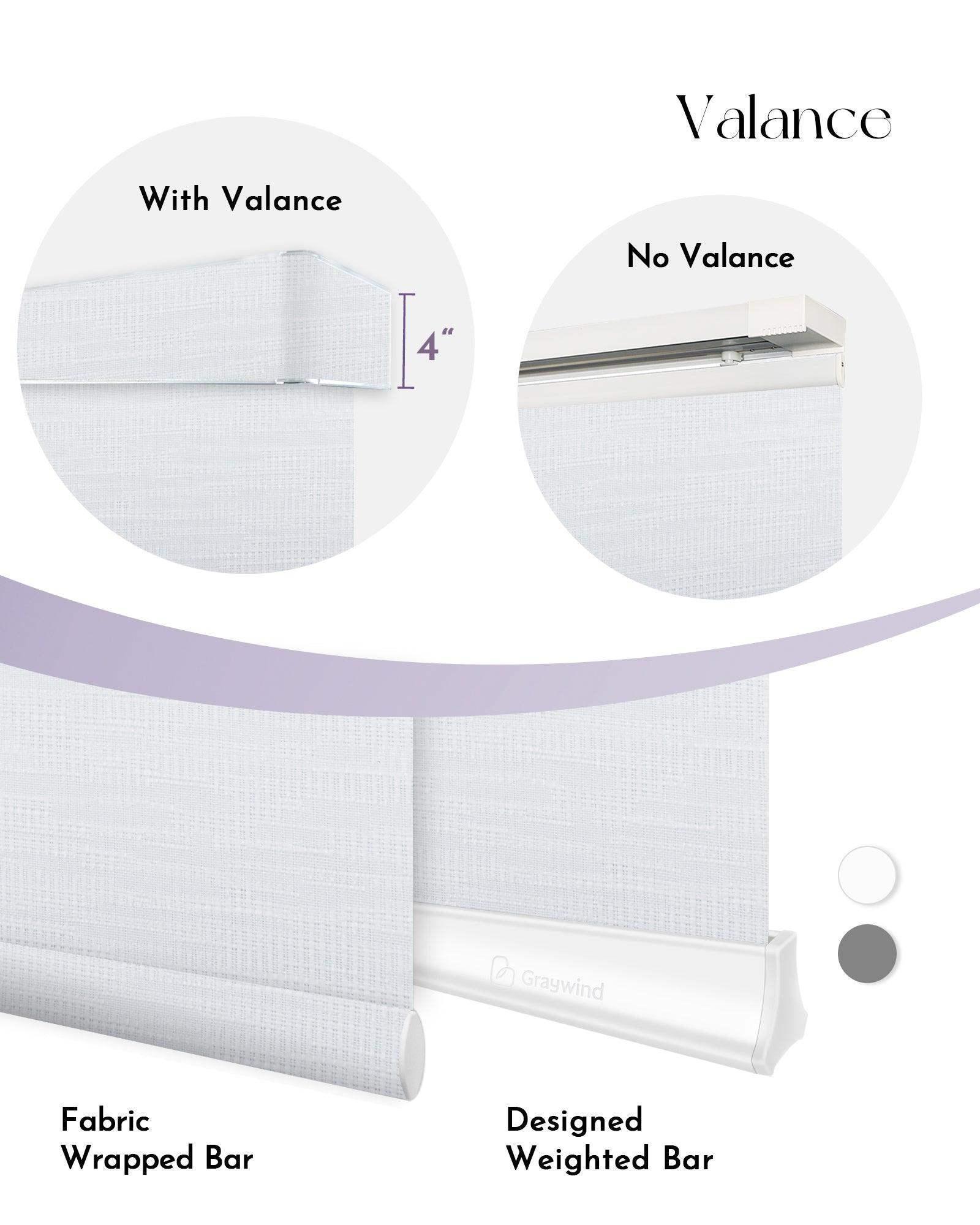 Graywind Motorized Light Filtering Panel Track Blinds | Textured Series | Custom Width to 177"