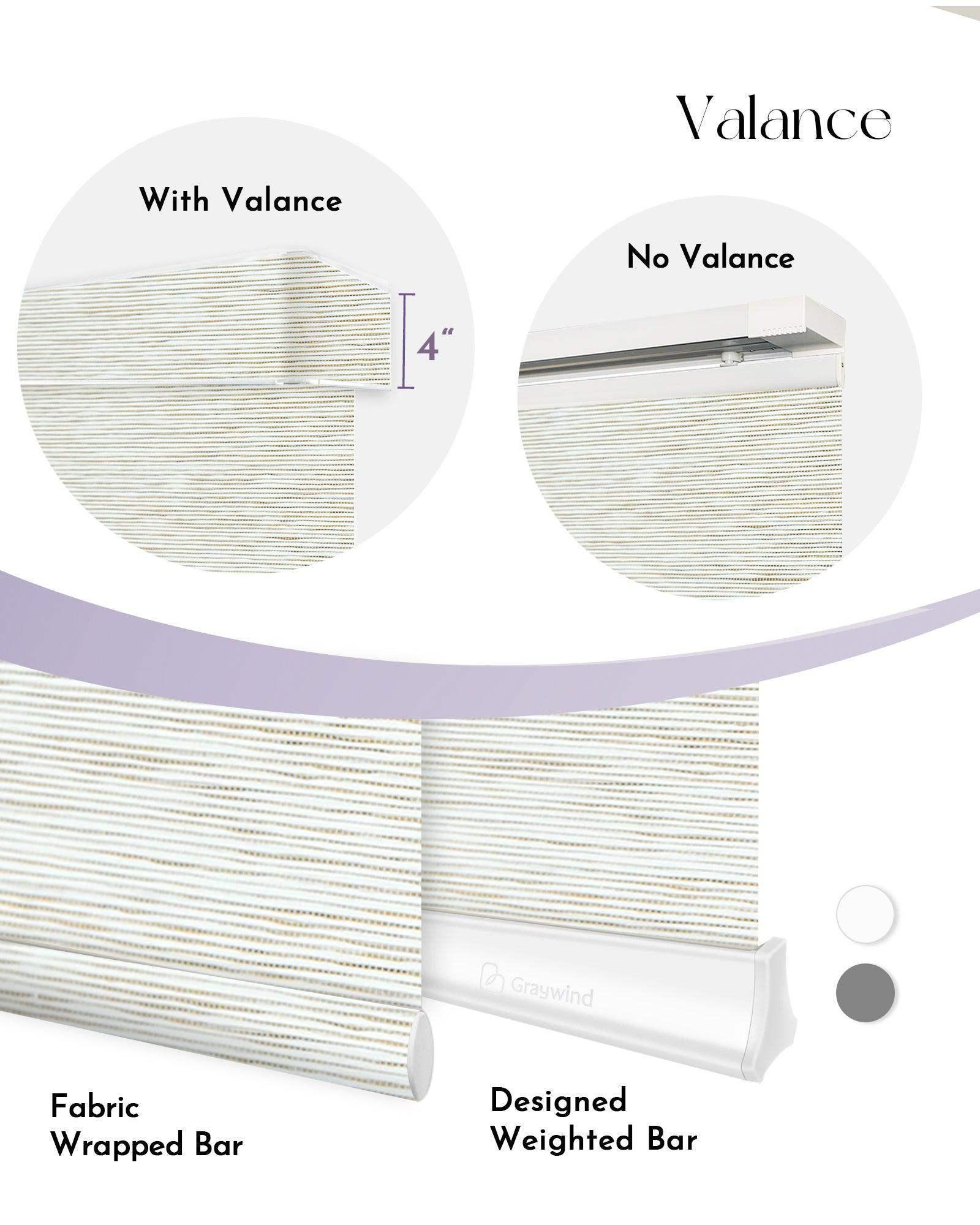 Graywind Motorized Light Filtering Panel Track Blinds | Natural Series | Custom Width to 177"