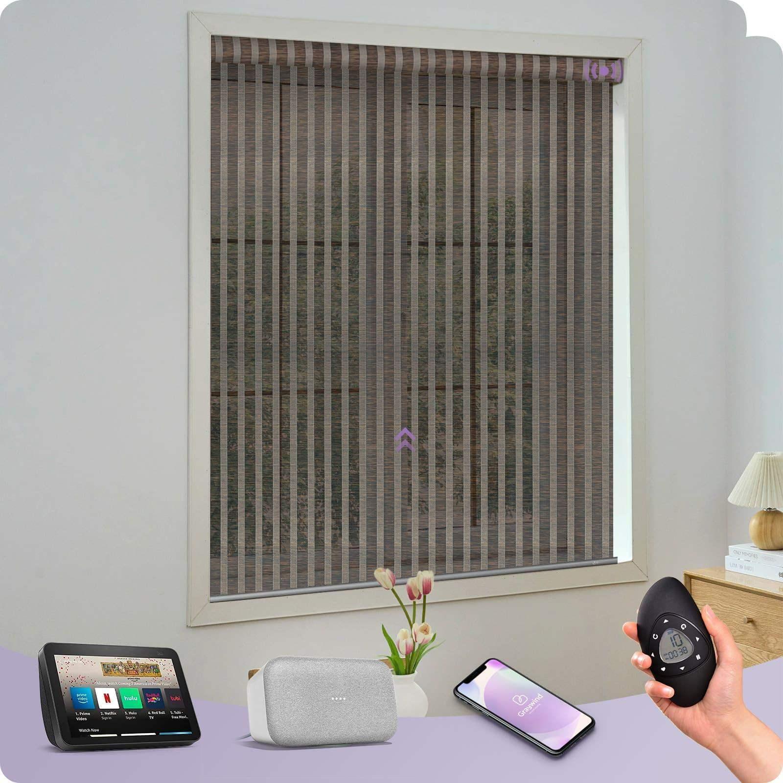 Graywind Motorized Roller Shades | Nature Series | Customizable