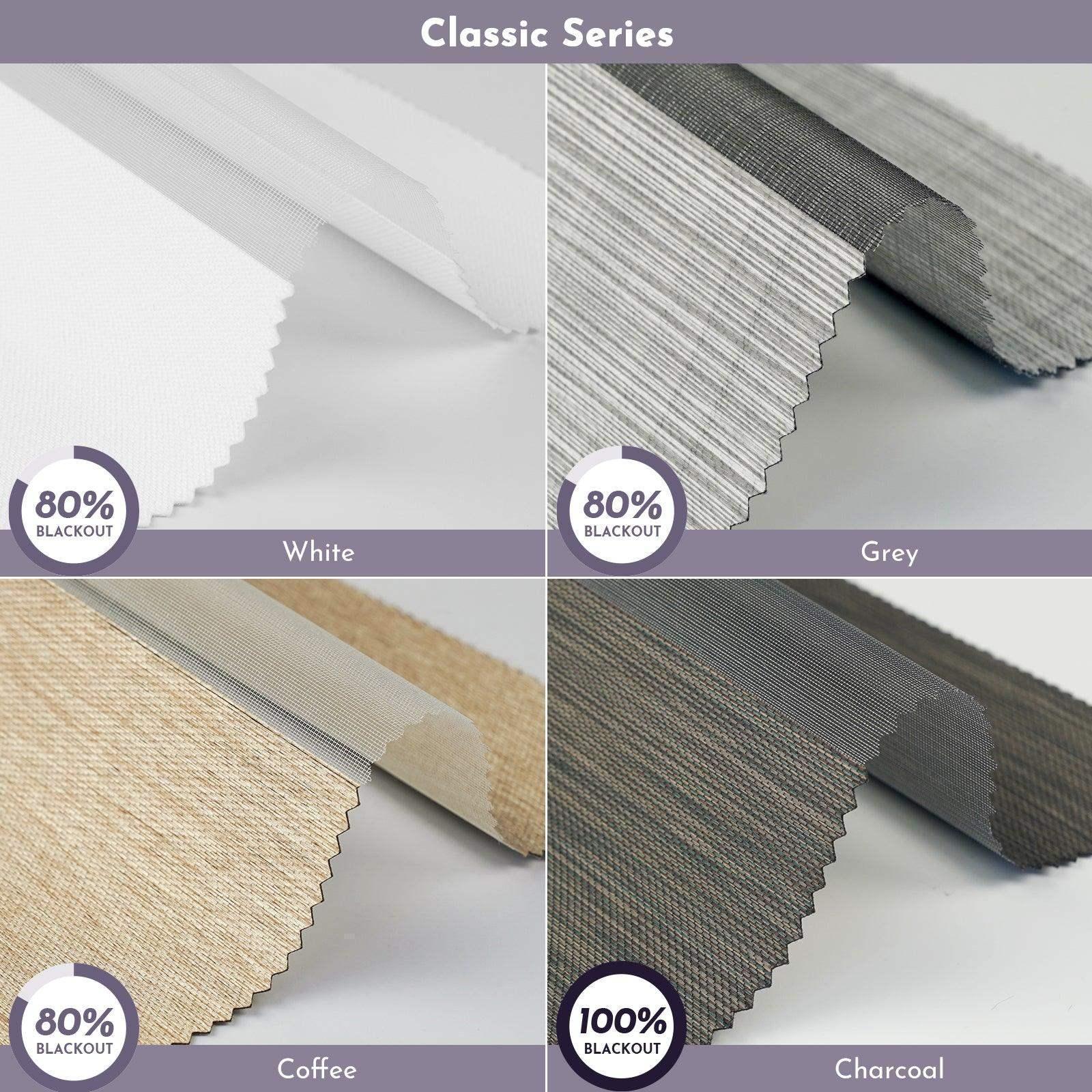 Graywind Horizontal Zebra Blinds Fabric Samples