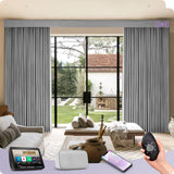 Graywind Rechargeable Smart Curtain | Light Filtering- Textured Series | 67