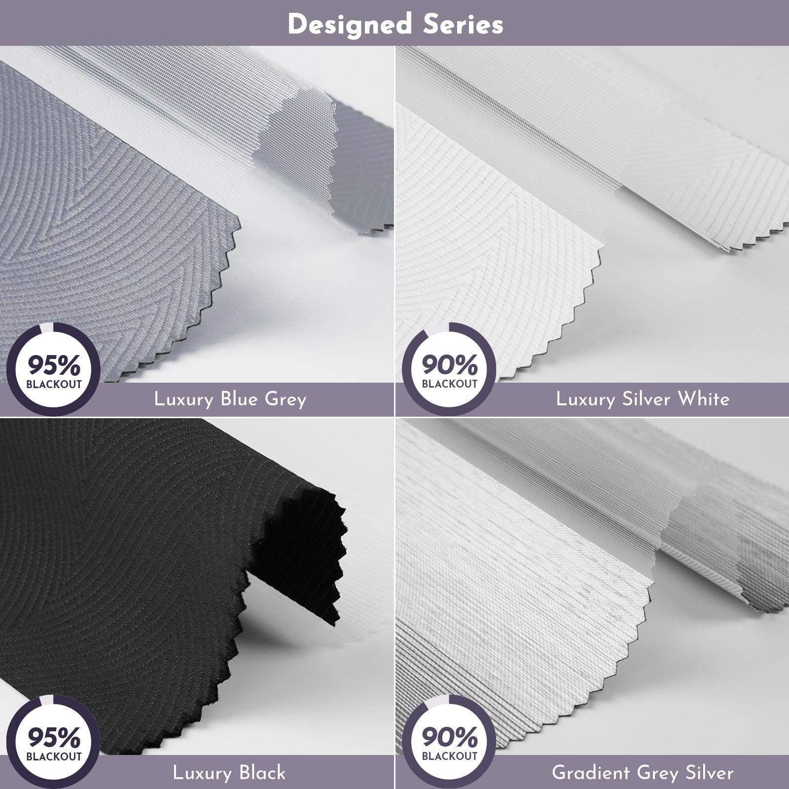 Graywind Horizontal Zebra Blinds Fabric Samples