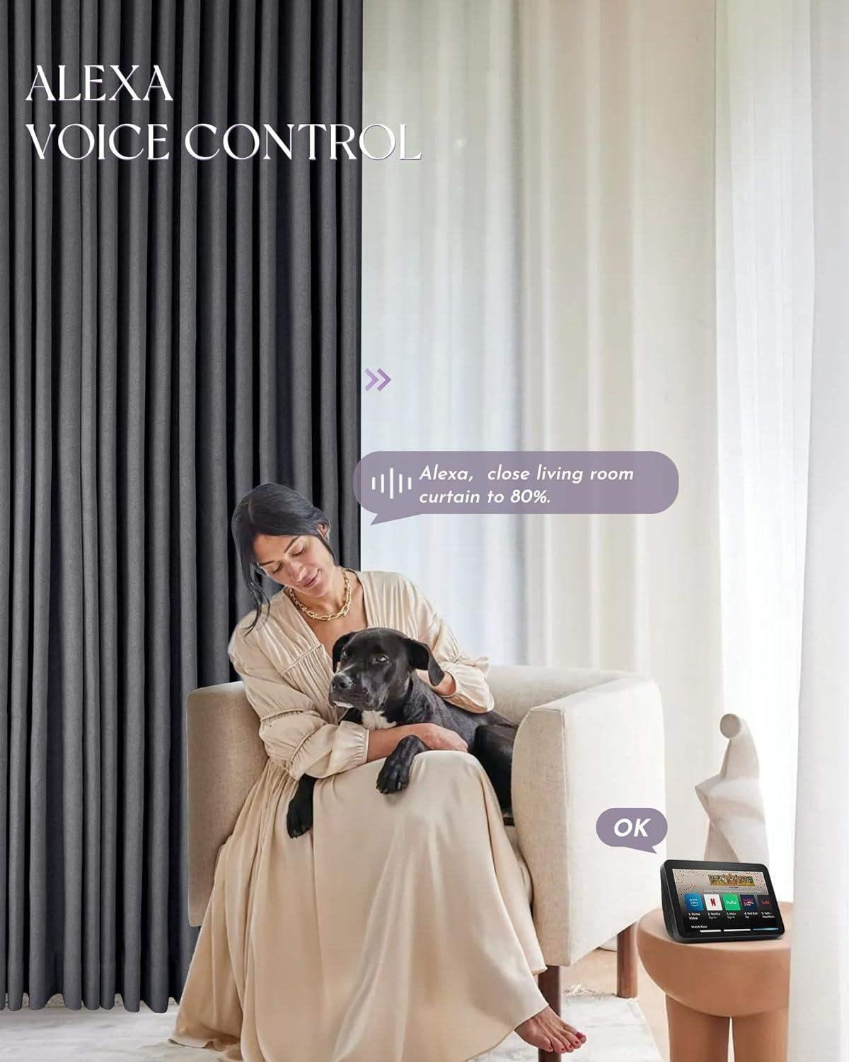 Graywind Motorized Smart Curtain | Blackout Series | 40"-220"W