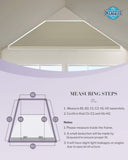 Graywind Rechargeable Motorized Angled Window Shades | Isosceles Trapezoid Window Shades | Customizable