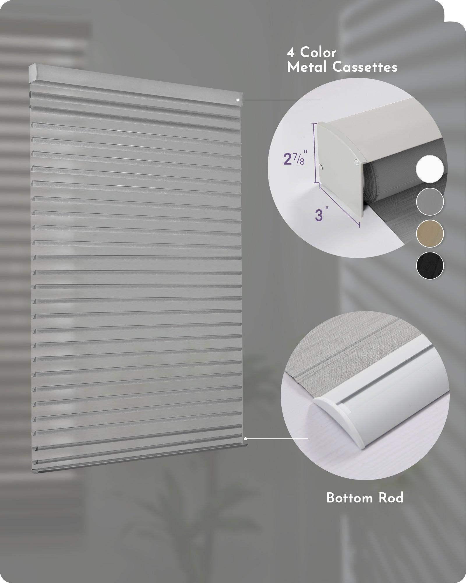 Graywind Motorized Shangrila Shades | Wide Series | Customizable