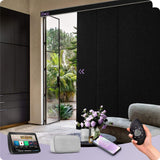 Graywind Motorized Blackout Panel Track Blinds | Fabric Series | Custom Width to 177"