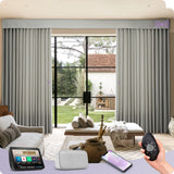 Graywind Hardwired Smart Curtain | Light Filtering- Satin Series | 40"-220"W