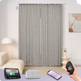 Graywind Motorized Smart Curtain with Roman Rod| Light Filtering- Designed Series | Customizable