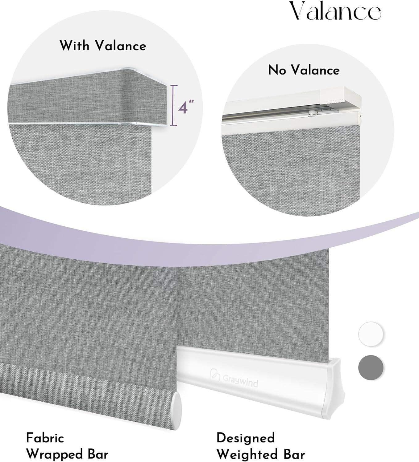 Graywind Motorized Blackout Panel Track Blinds | Fabric Series | Custom Width to 177"