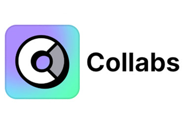 Logo of 'Collabs'.