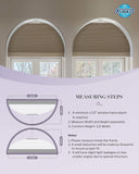 Graywind Rechargeable Motorized Arch Window Shades | Elongated Perfect Arch | Customizable