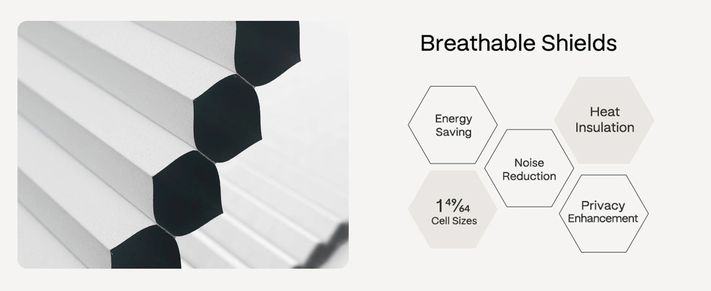Breathable Shields with energy saving, heat insulation, noise reduction, and privacy enhancement features.