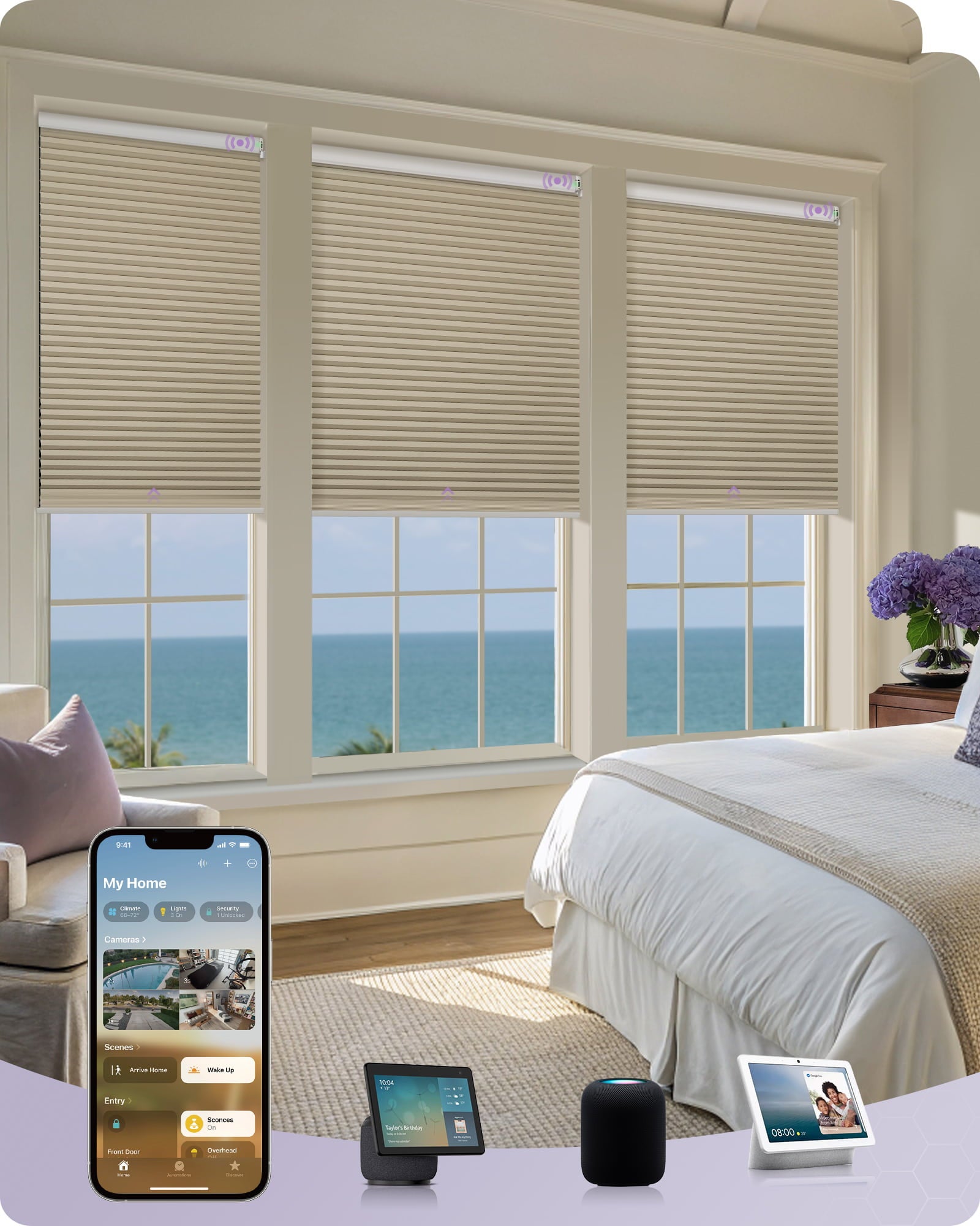 coulisse cellular shades blackout beige color