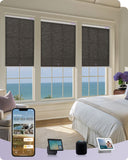 coulisse cellular shades dimout dark brown color