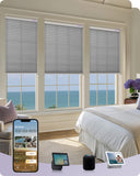 coulisse cellular shades dimout grey color