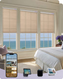 coulisse cellular shades dimout melange coffee color