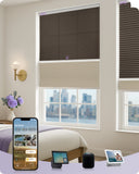 coulisse day night cellular beige brown color