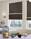 coulisse day night cellular dark brown color