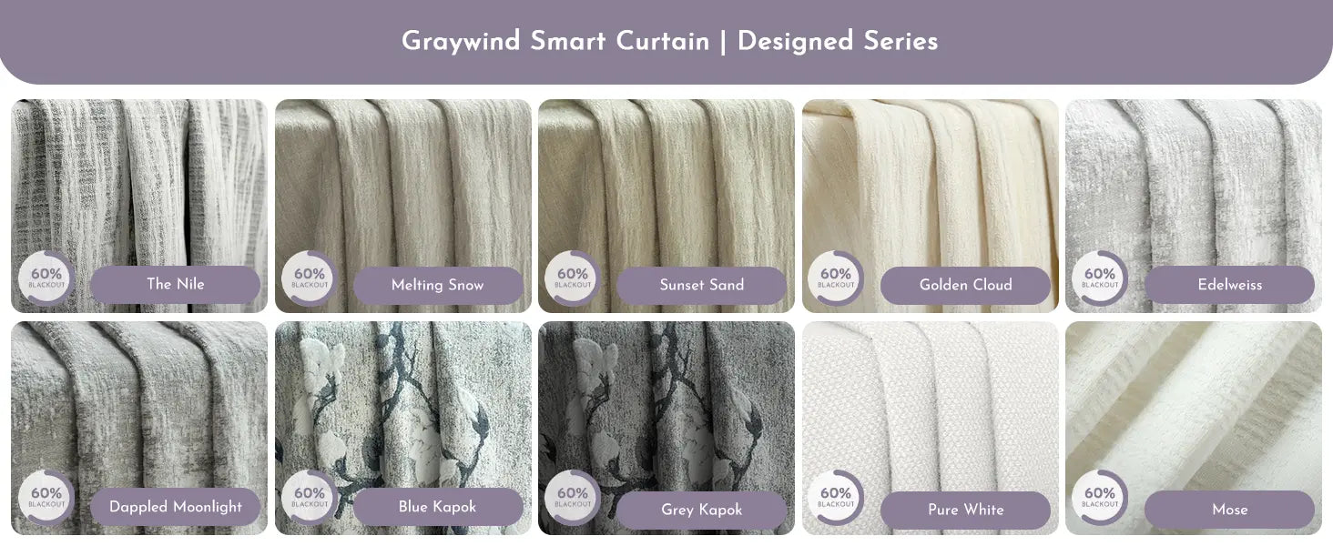 Light filtering design fabric of curtain.