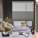 Graywind Motorized Day and Night Cellular Shades | Blackout Series | Customizable