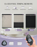 Graywind Motorized Day and Night Cellular Shades | Blackout Series | Customizable