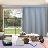 Graywind Rechargeable Smart Curtain | Light Filtering- Satin Series | 67"-157"W