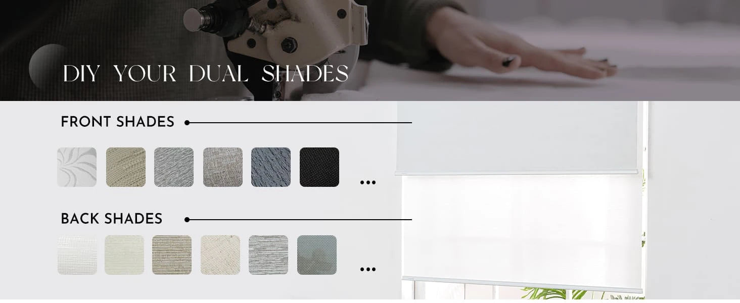 Fabric of Dual Roller Shades.
