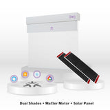 Graywind Motorized Double Roller Shades & Matter Motor & Solar Panel | Customizable