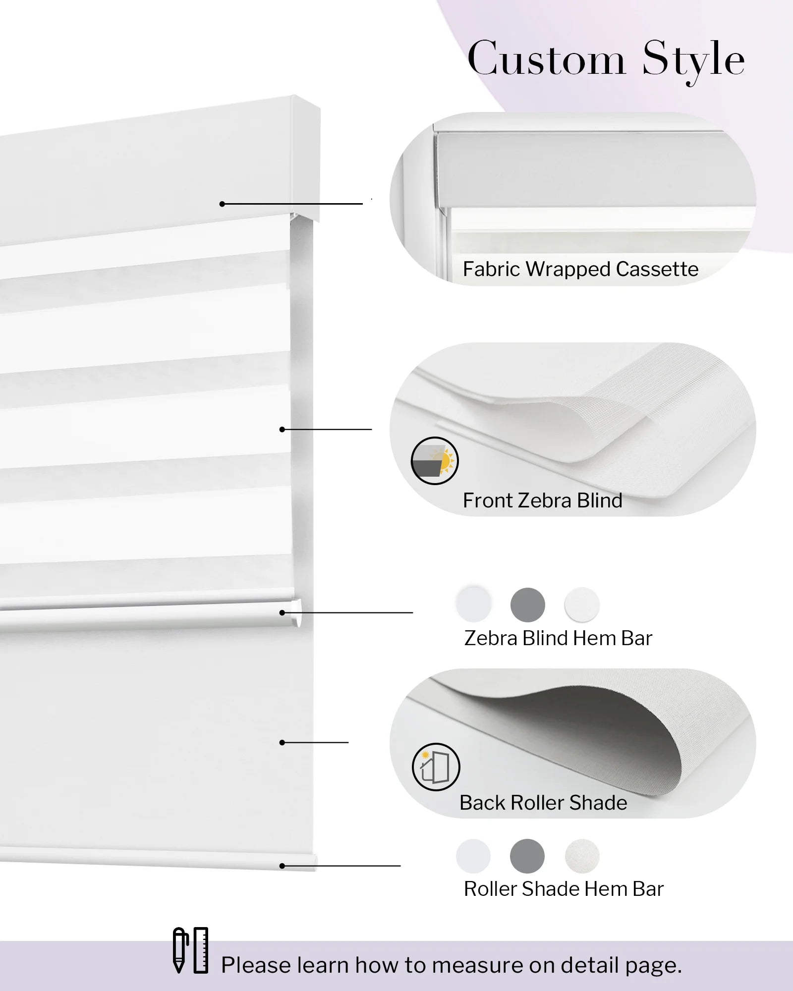 Graywind Motorized Dual Shades | Double Zebra Shades | Customizable