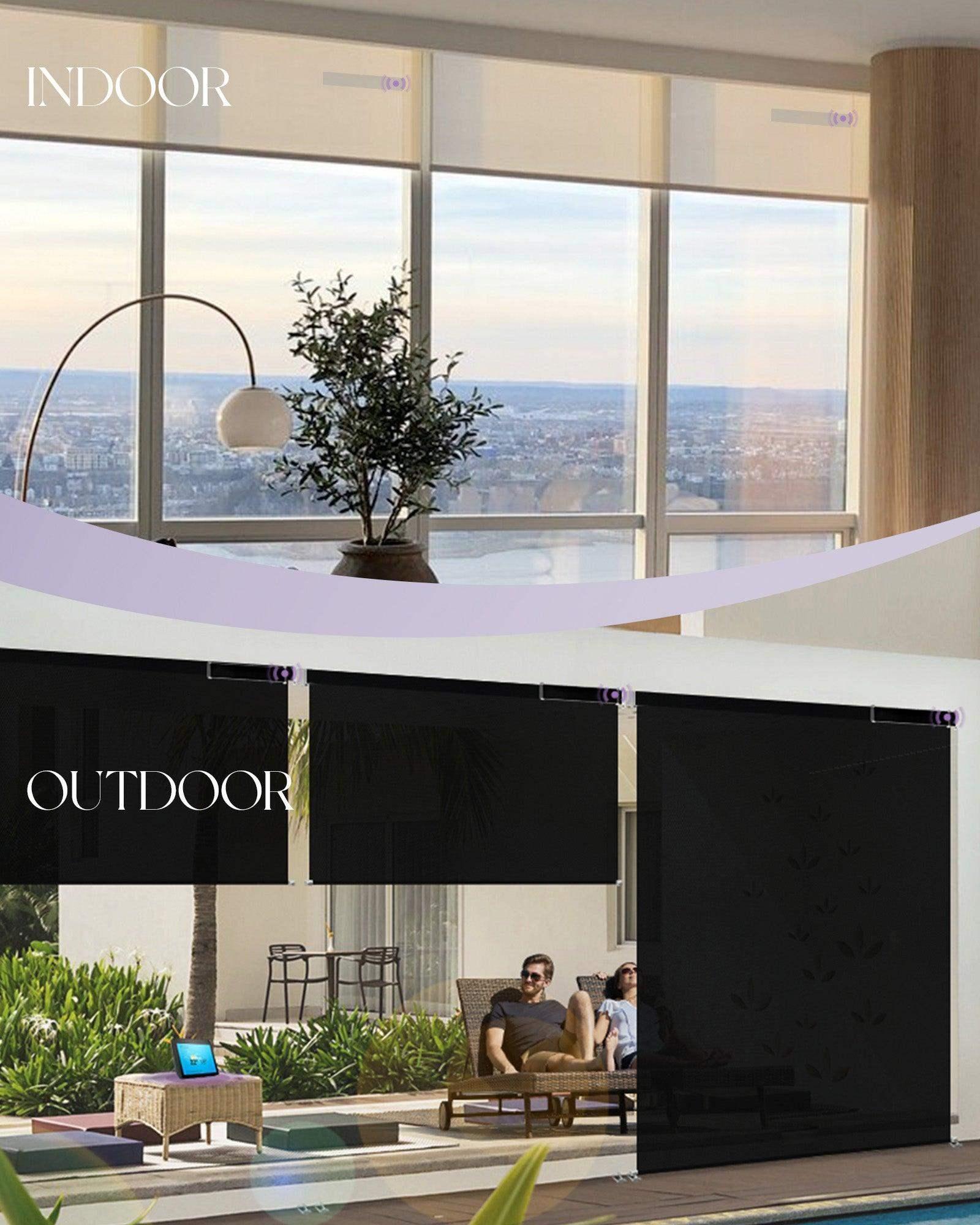 Graywind Solar Panels for Rechargeable Motorized Roller Shades Blinds Indoors and Outdoors