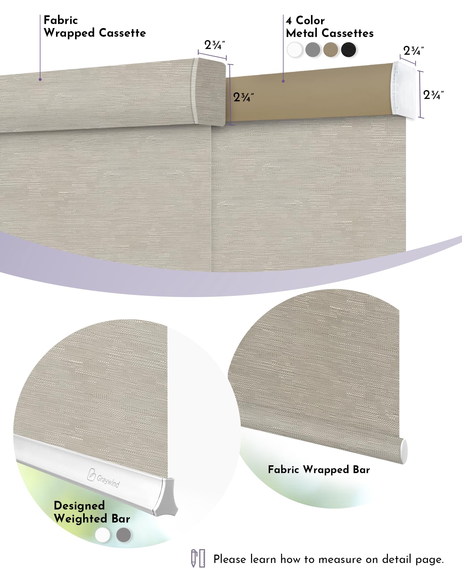 Graywind Smart EVE-HomeKit Motorized Roller Shades