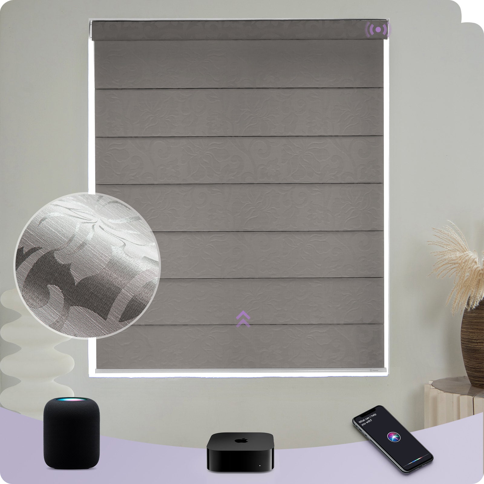 Graywind Smart EVE-HomeKit Motorized Roman Shades