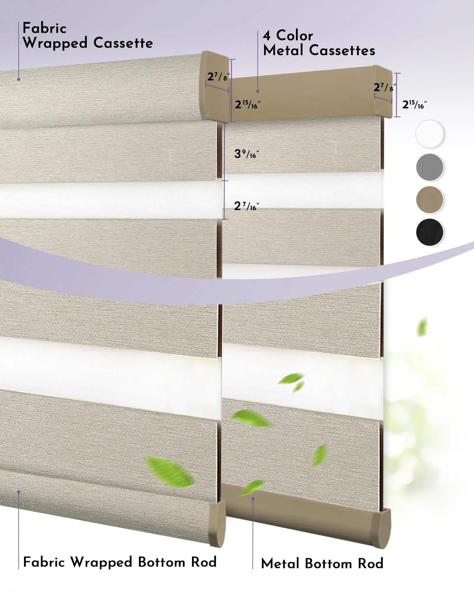 Graywind Smart EVE-HomeKit Motorized Zebra Blinds