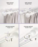 Graywind Motorized Smart Curtain with Roman Rod| Light Filtering- Satin Series | Customizable