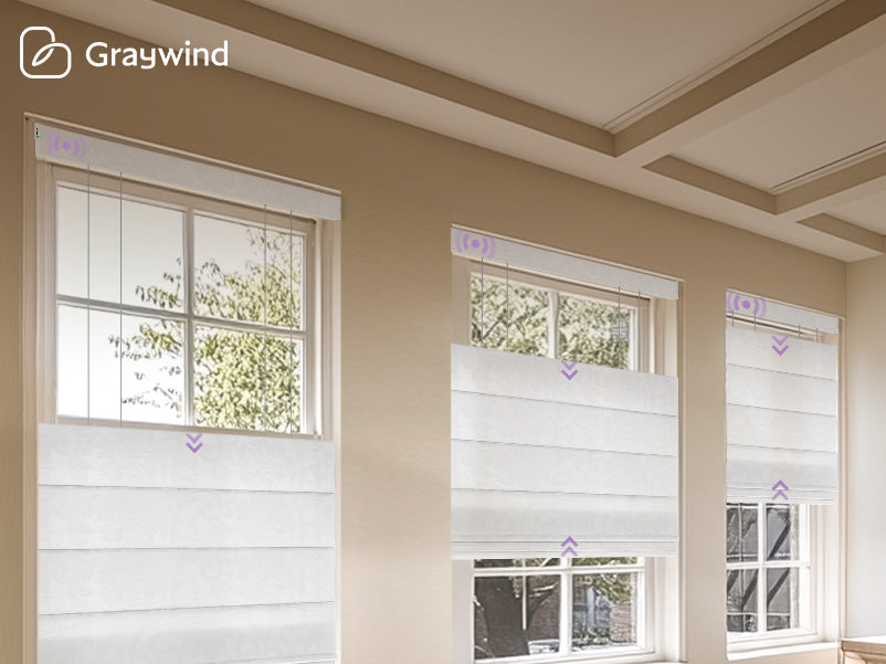 stationary roman shade valance