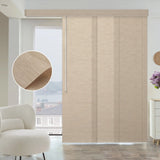 Graywind Manual Panel Track Blinds | Light Filtering Textured Series | Custom to 153" Width