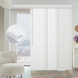 Graywind Manual Panel Track Blinds | Light Filtering Textured Series | Custom to 153" Width